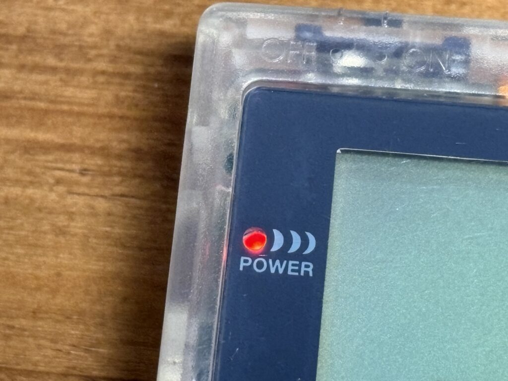 ゲームボーイポケットのパイロットランプ