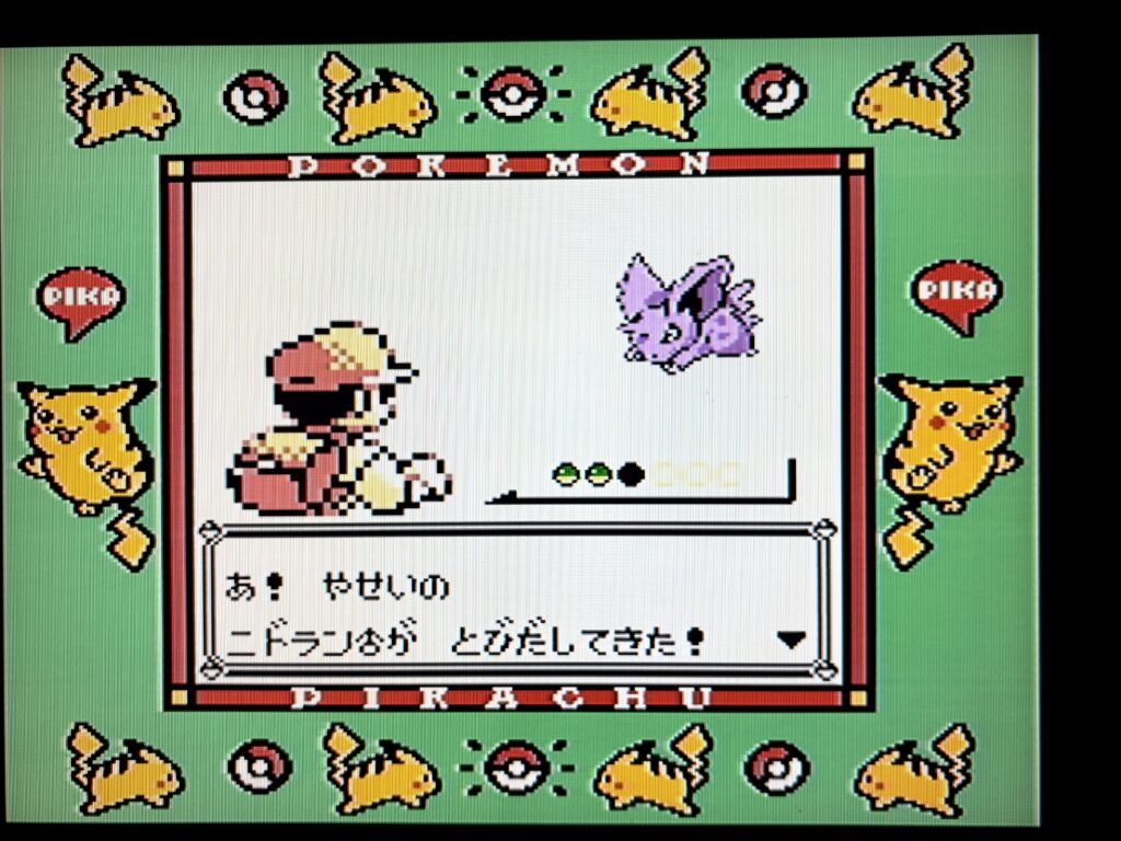 ポケットモンスターピカチュウバージョン
ニドランオス出現